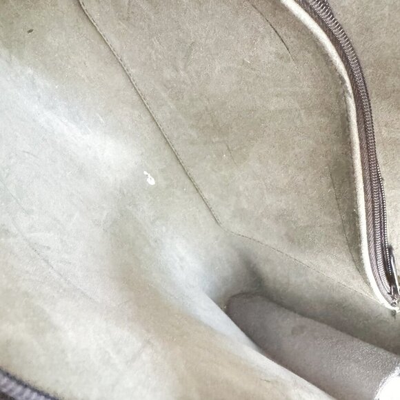 Vintage Paquetage Paris Large Black leather Oval Unique Clutch - Picture 8 of 8